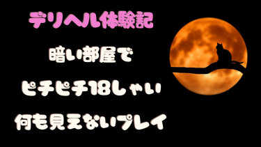 【デリヘル体験談】ピチピチの１８歳_暗闇プレイで何も見えない（失敗談）